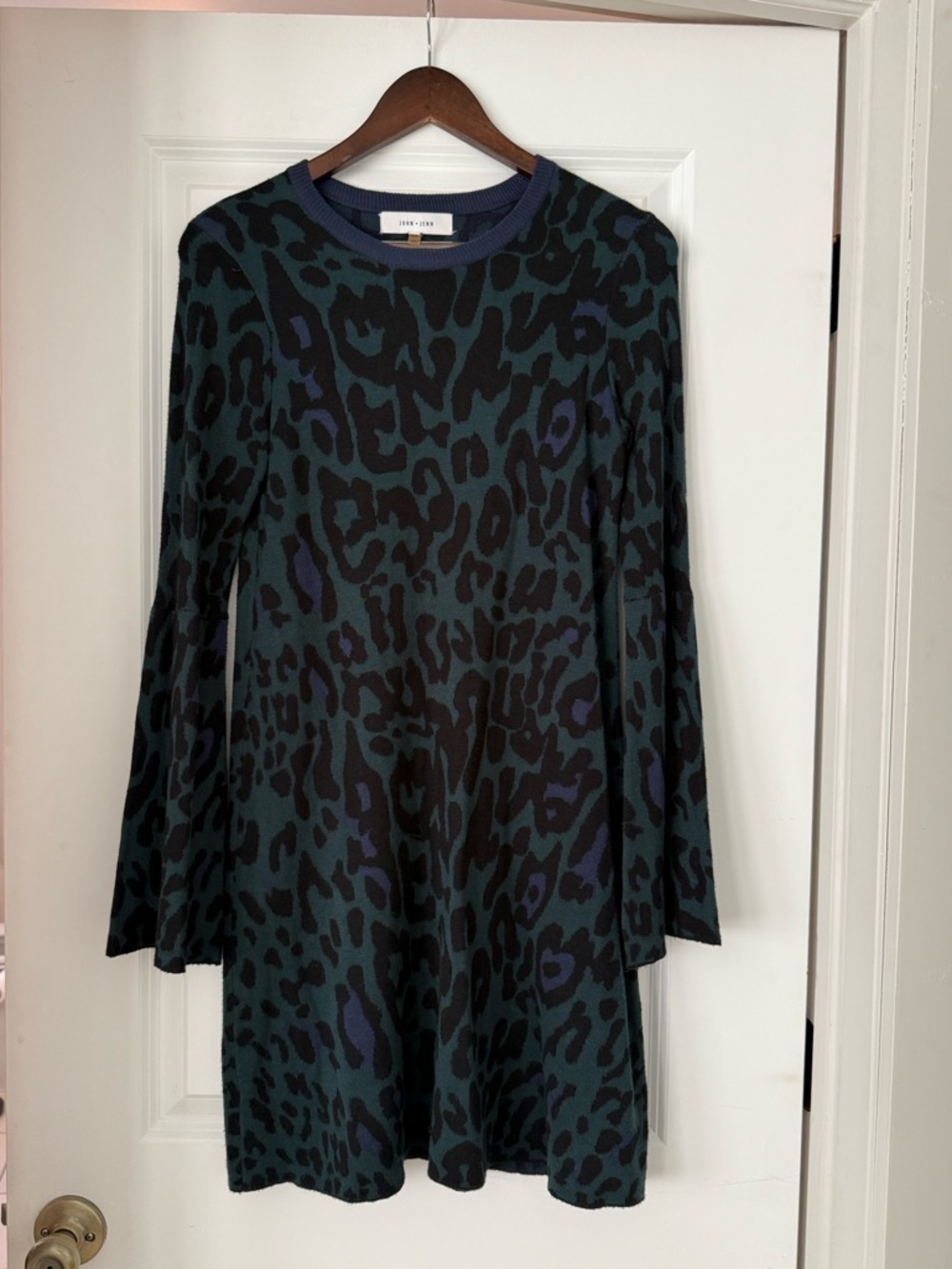 John + Jenn Leopard Knit Dress SZ S